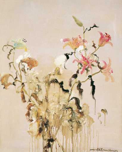 周春芽 2000年作 百合花